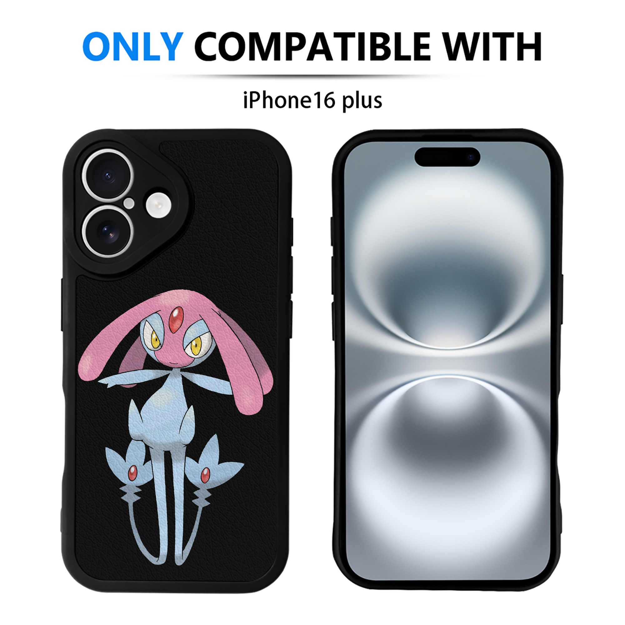 （画像用） ポケットモンスター Pokémon 【iPhone 16シリーズ対応】シリコンスマホケース（レザー調） 材質：シリコン